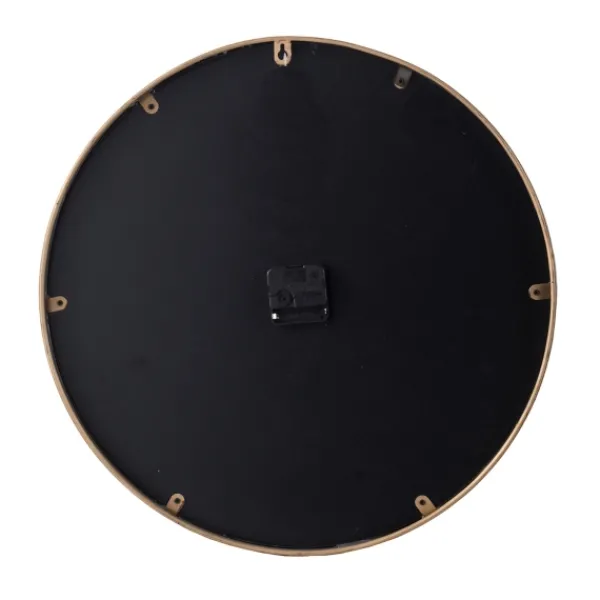 Clocks-Kirkland's Home Golden Mirrored Marbling Wall Clock