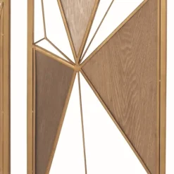 Wall Plaques-Kirkland's Home Golden Mocha Triangular Cut-Out Plaques, Set Of 2 Gold/Brown/Black