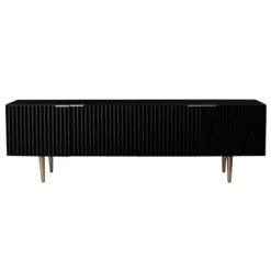 Tv Stands & Media Consoles-Kirkland's Home Golden Onyx Ribbed Side Console Table