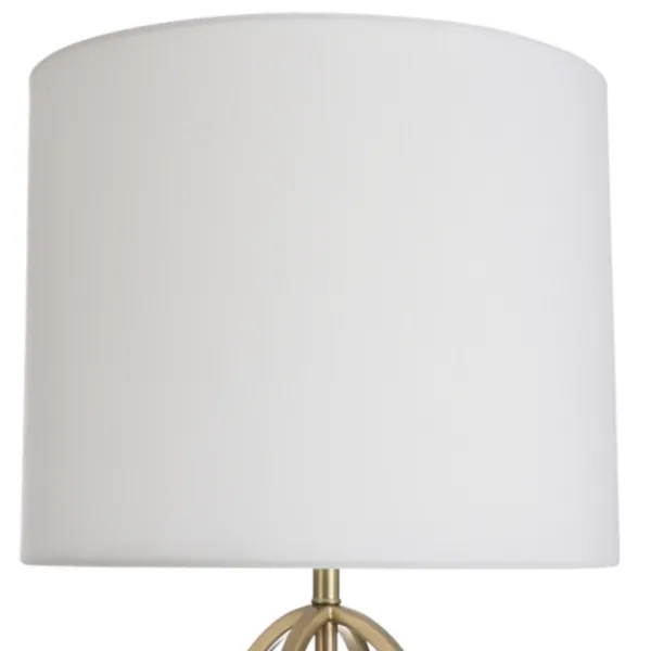 Table Lamps-Kirkland's Home Golden Open Egg Base Table Lamp White