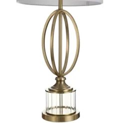 Table Lamps-Kirkland's Home Golden Open Egg Base Table Lamp White