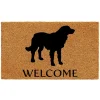 Doormats-Kirkland's Home Golden Retriever Welcome Doormat Tan/Black