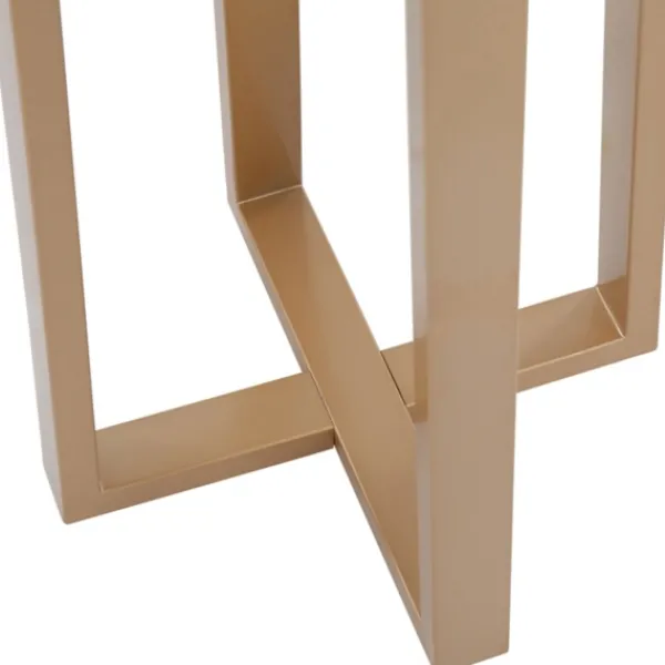 Floor Lamps-Kirkland's Home Golden Triangle Marble Shelf Floor Lamp White