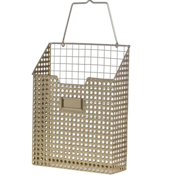 Decorative Accents-Kirkland's Home Golden Woven Metal File Folder, 17 In.