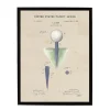 Framed Art-Kirkland's Home Golf Tee Patent Framed Art Print Tan