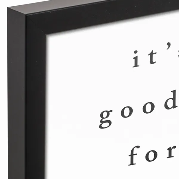 Wall Quotes & Signs-Kirkland's Home Good Day For A Good Day Framed Canvas Wall Plaque White/Black