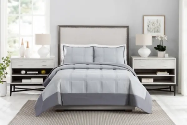 Quilts-Kirkland's Home Graham King 3-Pc. Quilt Set Gray