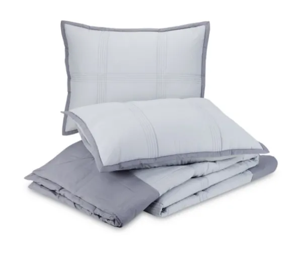 Quilts-Kirkland's Home Graham King 3-Pc. Quilt Set Gray