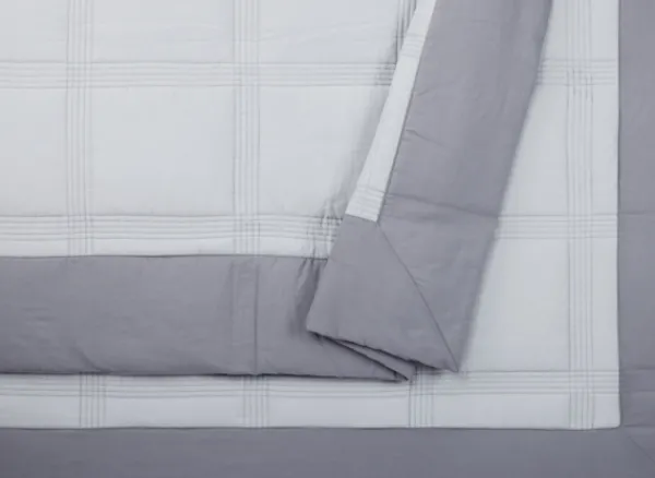 Quilts-Kirkland's Home Graham King 3-Pc. Quilt Set Gray