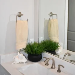 Arrangements & Greenery-Kirkland's Home Grass Arrangement In Black Ceramic Bowl Green/Black