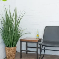 Arrangements & Greenery-Kirkland's Home Grass Arrangement In Natural Woven Basket Green