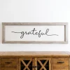 Wall Quotes & Signs-Kirkland's Home Grateful Wooden Wall Plaque Black/White