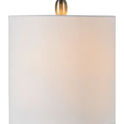 Table Lamps-Kirkland's Home Gray And Black Ceramic Table Lamp, Set Of 2 White