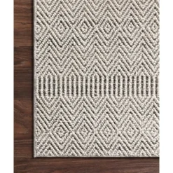 Outdoor Rugs-Kirkland's Home Gray And Bone Zig Zag Outdoor Area Rug, 5X7 Gray/Ivory