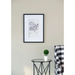 Framed Art-Kirkland's Home Gray And Cream Foliage 4-Pc. Framed Wall Art Set Gray/White
