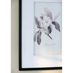 Framed Art-Kirkland's Home Gray And Cream Foliage 4-Pc. Framed Wall Art Set Gray/White