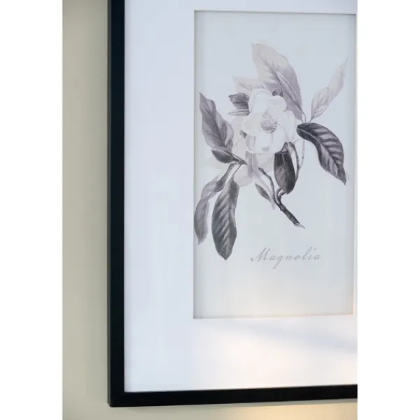 Framed Art-Kirkland's Home Gray And Cream Foliage 4-Pc. Framed Wall Art Set Gray/White