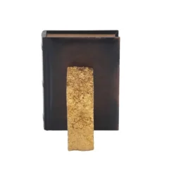 Decorative Accents-Kirkland's Home Gray And Gold Marble Geode Bookends, Set Of 2