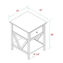 Accent & End Tables-Kirkland's Home Gray And Wash Reclaimed Wood Accent Table White