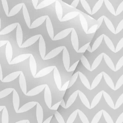 Bed Sheets-Kirkland's Home Gray And White Chevron 3-Pc. Twin Sheet Set Gray/White
