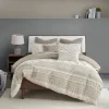 Duvets-Kirkland's Home Gray And White 3-Pc. California King Duvet Set Gray/White
