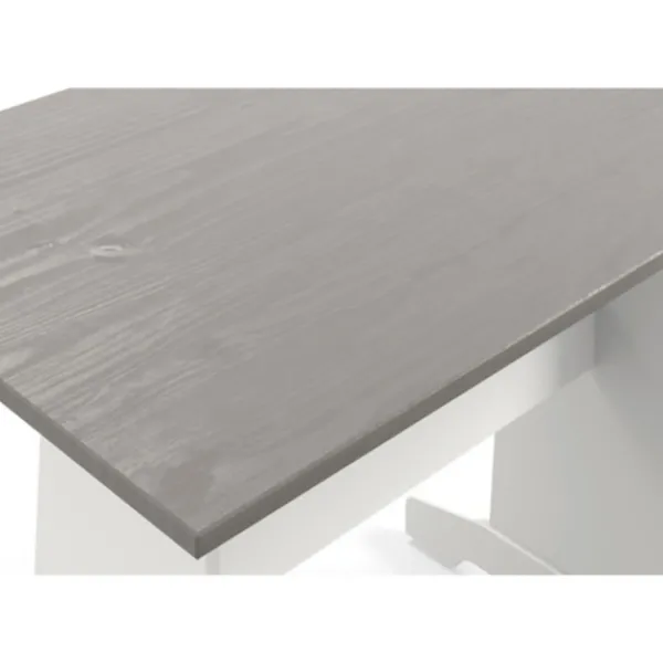 Dining Sets-Kirkland's Home Gray And White 3-Pc. Dining Nook Set