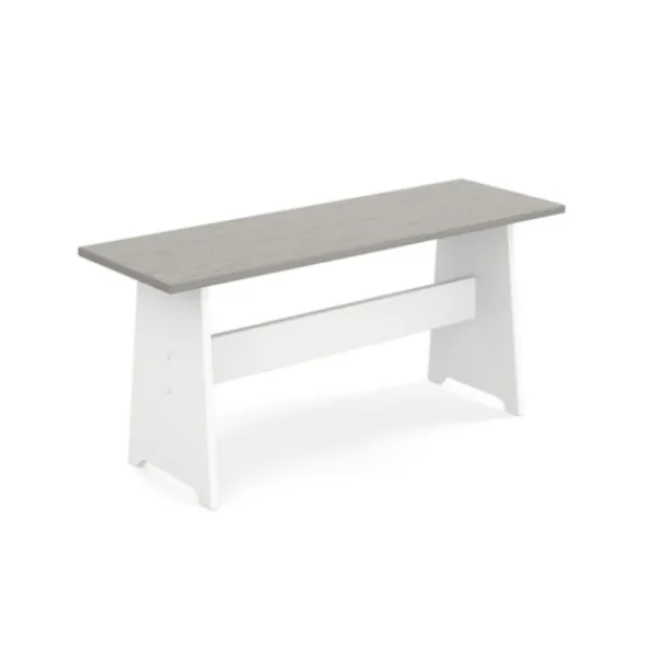 Dining Sets-Kirkland's Home Gray And White 3-Pc. Dining Nook Set