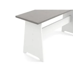 Dining Sets-Kirkland's Home Gray And White 3-Pc. Dining Nook Set