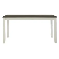 Dining Tables-Kirkland's Home Gray And White Two-Toned Wood Dining Table Gray/White