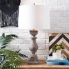Table Lamps-Kirkland's Home Gray Balustrade Table Lamp White