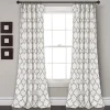 Curtains & Drapes-Kirkland's Home Gray Bella Curtain Panel Set, 84 In. Gray/White