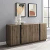 Cabinets & Sideboards-Kirkland's Home Gray Brown Modern 2-Door Sideboard Gray/Brown