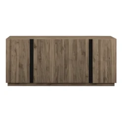 Cabinets & Sideboards-Kirkland's Home Gray Brown Modern 2-Door Sideboard Gray/Brown