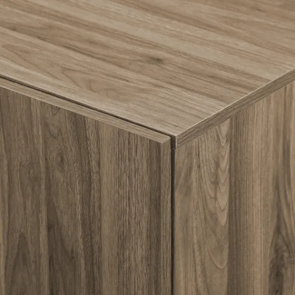 Cabinets & Sideboards-Kirkland's Home Gray Brown Modern 2-Door Sideboard Gray/Brown