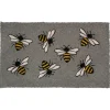 Doormats-Kirkland's Home Gray Bumblebee Doormat Gray/Yellow