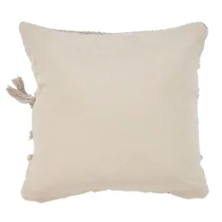 Pillows-Kirkland's Home Gray Comfort Fringe Pillow Gray/Ivory