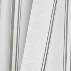 Curtains & Drapes-Kirkland's Home Gray Farmhouse Stripe Curtain Panels, Set Of 2 White/Gray