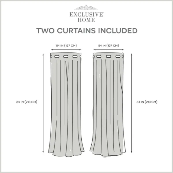 Curtains & Drapes-Kirkland's Home Gray Floral 2-Pc. Curtain Panel Set, 84 In. Gray/White