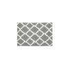 Bathroom Rugs-Kirkland's Home Gray Geometric Pattern Reversible Bath Mat, 34 In. Gray/White