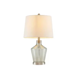 Table Lamps-Kirkland's Home Gray Glass Bold Table Lamps, Set Of 2 White