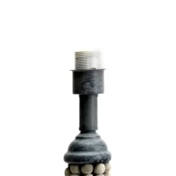 Table Lamps-Kirkland's Home Gray Iron And Rattan Beaded Table Lamp White