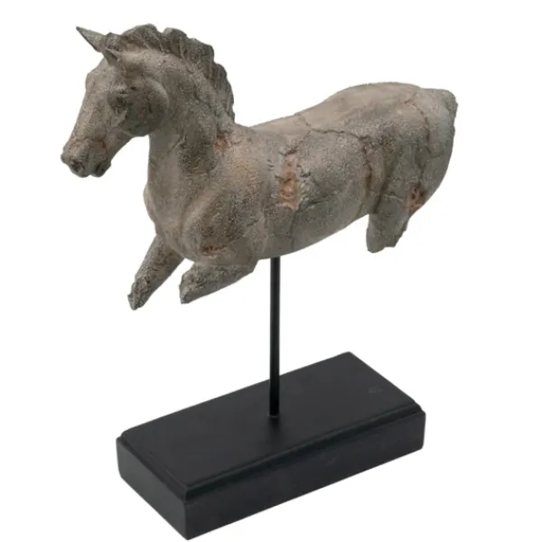 Statues & Figurines-Kirkland's Home Gray Legless Horse Statue Gray/Black