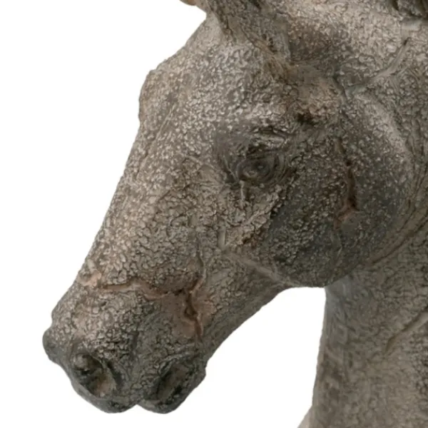Statues & Figurines-Kirkland's Home Gray Legless Horse Statue Gray/Black