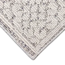 Outdoor Rugs-Kirkland's Home Gray Leopard Border Outdoor Area Rug, 7X10 Gray/Blue/Tan