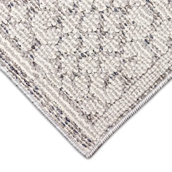 Outdoor Rugs-Kirkland's Home Gray Leopard Border Outdoor Area Rug, 7X10 Gray/Blue/Tan