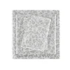 Bed Sheets-Kirkland's Home Gray Leopard Print Satin 4-Pc. Full Sheet Set White/Gray