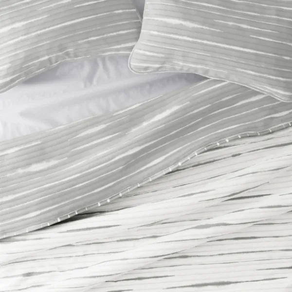 Quilts-Kirkland's Home Gray Linear Reversible 2-Pc. Twin Quilt Set Gray/White
