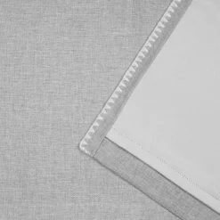 Curtains & Drapes-Kirkland's Home Gray Marl Blackout 2-Pc. Curtain Panel Set, 96 In. Gray/White