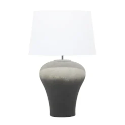 Table Lamps-Kirkland's Home Gray Ombre Ceramic Table Lamp White