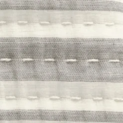 Quilts-Kirkland's Home Gray Pick Stitch Stripe King Quilt Gray/White